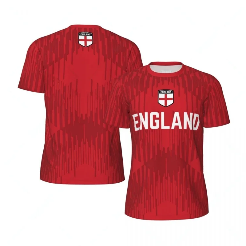 Badminton England - Maglietta da Calcio Inglese per Uomo,