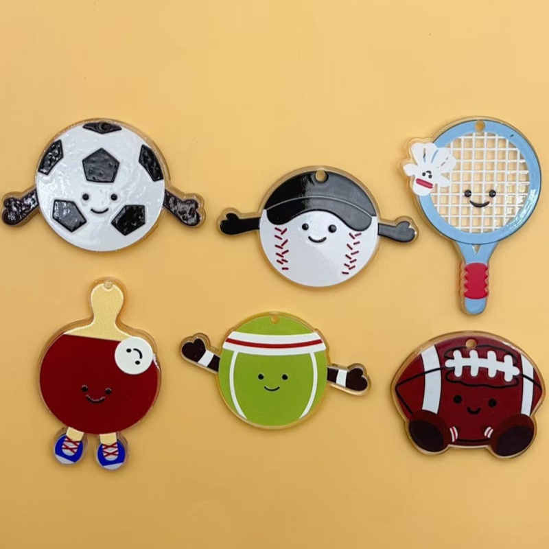 Badminton Date - 10 pezzi acrilico rugby calcio badminton
