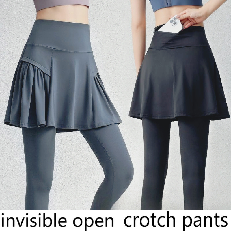 Badminton Date - Pantaloni con cavallo invisibile, culottes da