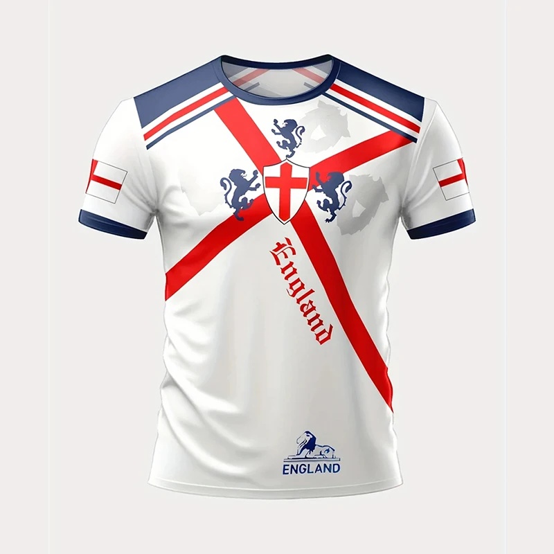 Badminton England - T-shirt da Calcio Uomo 2026 Estiva